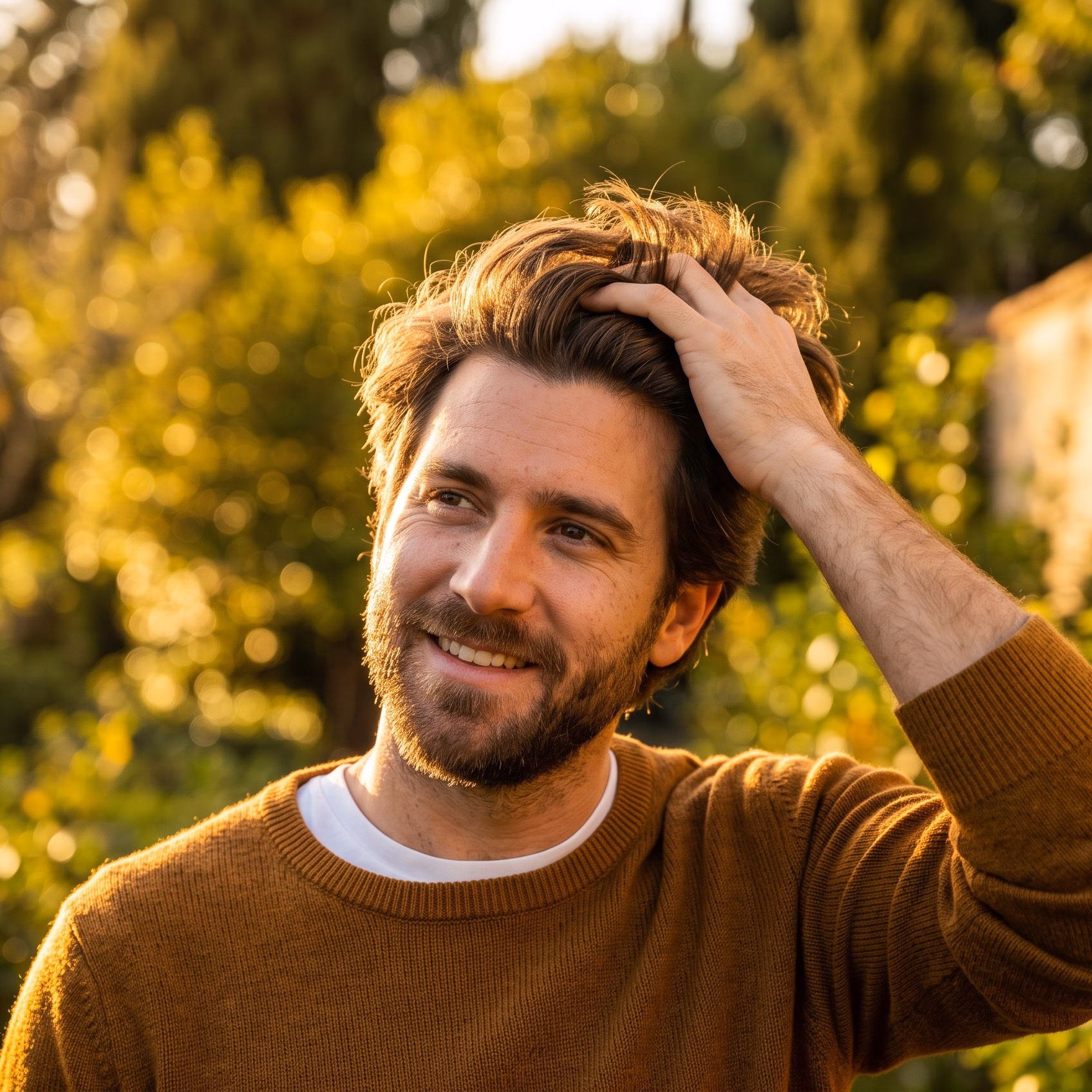 Unshaven hair transplant guide